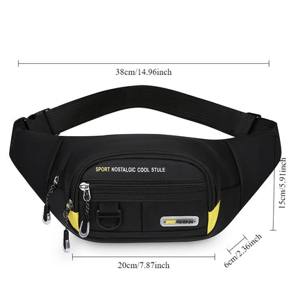 Sac de taille de Fitness de grande capacité pour hommes, Portable, Anti-vol, Ultra fin, petit sac de poitrine, sport, loisirs de plein air, course à pied