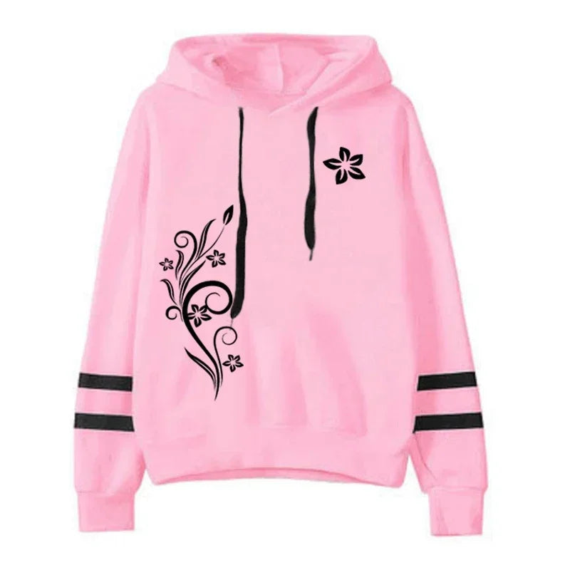 Qualité femmes survêtement quotidien en plein air automne hiver sweats à capuche décontracté une pièce rayure sweat et pantalons de survêtement confort Jogging