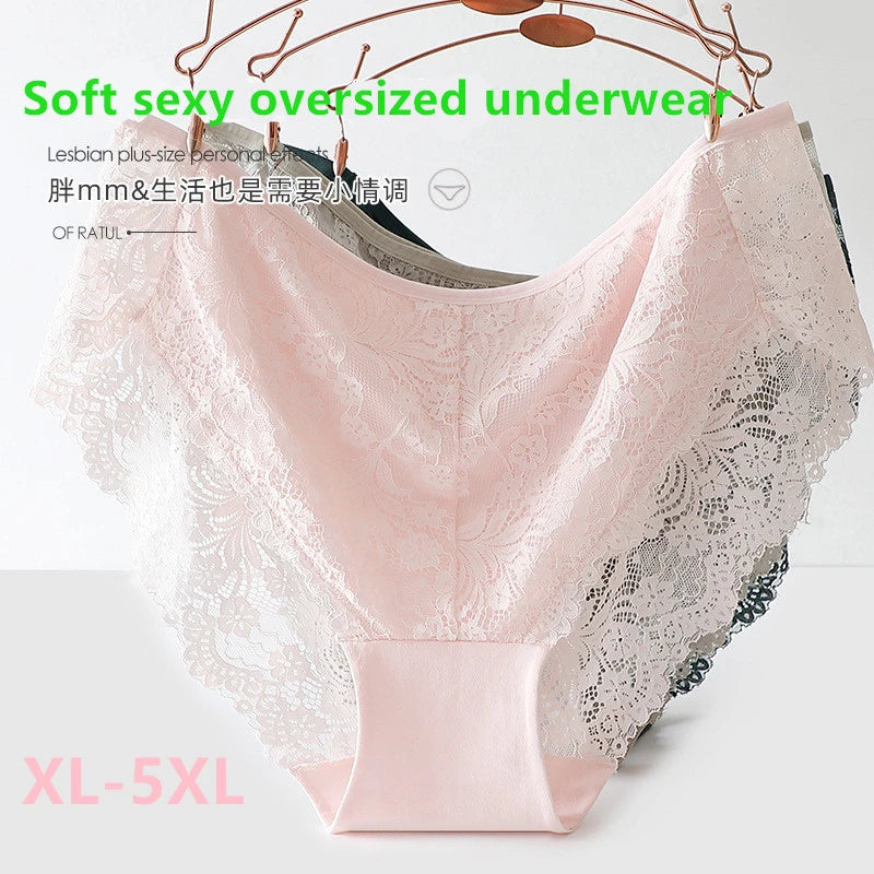 Sous-vêtements femmes coton ropa intérieur femenina surdimensionné lingerie dentelle doux calzones para mujer élégant sans couture sexy culotte nouveau