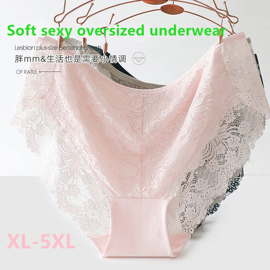 Sous-vêtements femmes coton ropa intérieur femenina surdimensionné lingerie dentelle doux calzones para mujer élégant sans couture sexy culotte nouveau