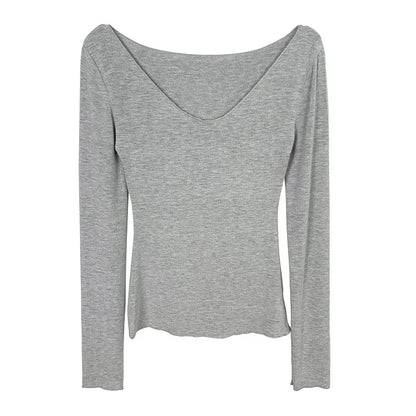 T-Shirt femmes basique décontracté 2025 été T-Shirt col rond Femme vêtements Sexy poitrine basse voir à travers doux mince hauts T-Shirt Femme