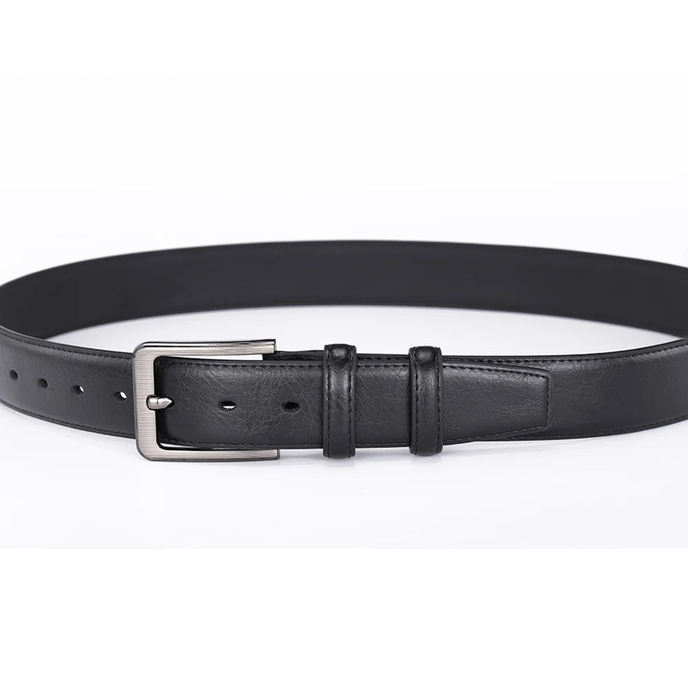 Ceintures en cuir à boucle ardillon pour hommes