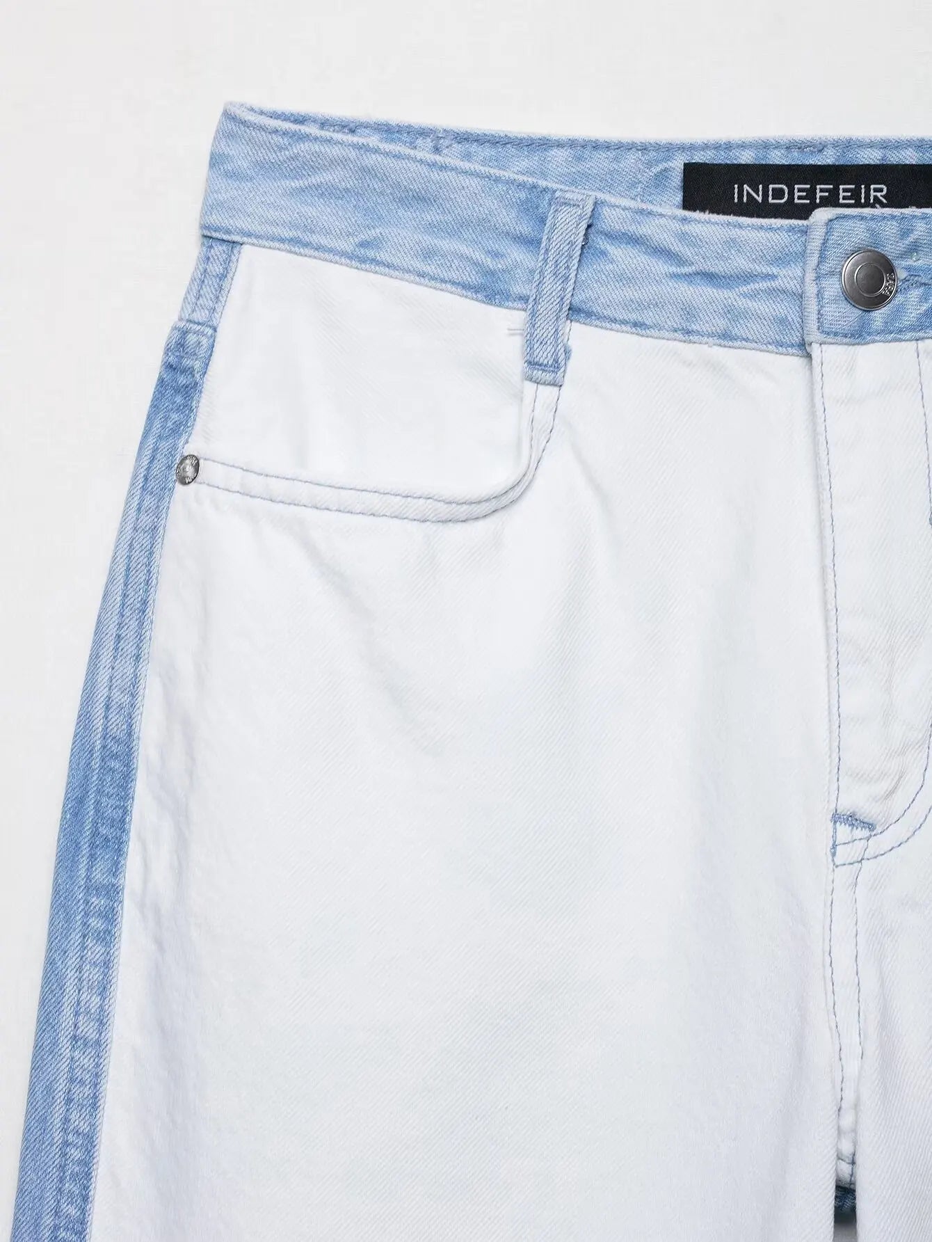 HH – costume en Denim Vintage pour femme, manteau à revers à manches longues et simple boutonnage + jean taille haute à jambes larges, ensemble de mode de rue, automne 2024