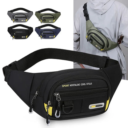 Sac de taille de Fitness de grande capacité pour hommes, Portable, Anti-vol, Ultra fin, petit sac de poitrine, sport, loisirs de plein air, course à pied
