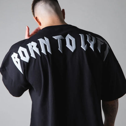 Coupe ample hommes été automne sport T-Shirt Fitness basket-ball à manches courtes élastique haut décontracté en Style coréen grande taille