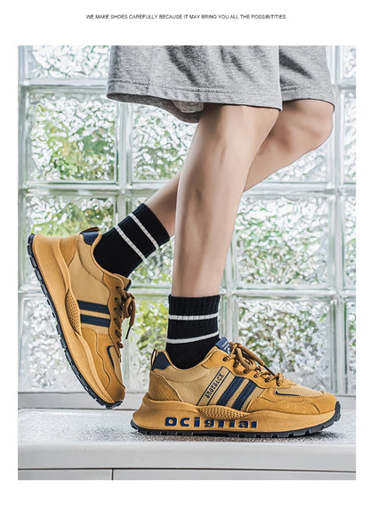 Chaussures décontractées confortables et polyvalentes pour hommes, marque tendance, avec semelles souples, antidérapantes et résistantes à l'usure, Zapatos Hombre