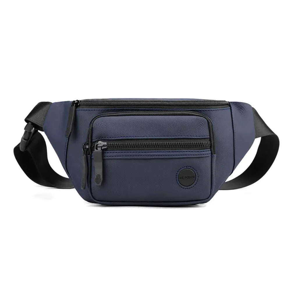 Hommes taille ceinture sac Fanny Pack multi-poches moto cavalier Sports de plein air escalade décontracté en Nylon mâle fronde poitrine Bum hanche sacs