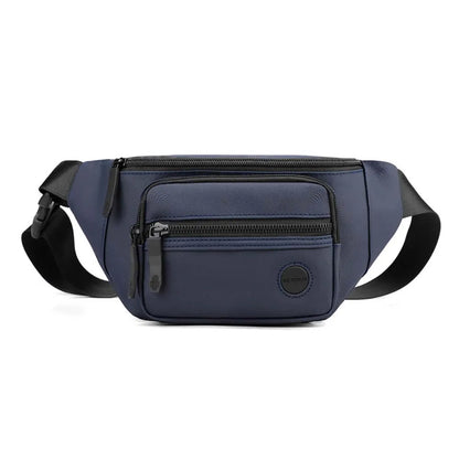 Hommes taille ceinture sac Fanny Pack multi-poches moto cavalier Sports de plein air escalade décontracté en Nylon mâle fronde poitrine Bum hanche sacs
