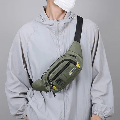 Sac de taille de Fitness de grande capacité pour hommes, Portable, Anti-vol, Ultra fin, petit sac de poitrine, sport, loisirs de plein air, course à pied