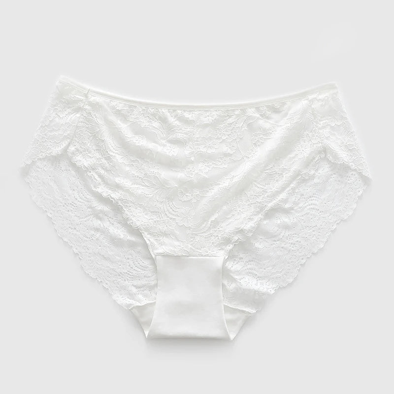Sous-vêtements femmes coton ropa intérieur femenina surdimensionné lingerie dentelle doux calzones para mujer élégant sans couture sexy culotte nouveau