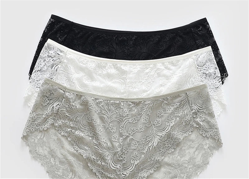 Sous-vêtements femmes coton ropa intérieur femenina surdimensionné lingerie dentelle doux calzones para mujer élégant sans couture sexy culotte nouveau