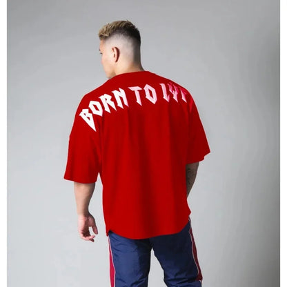 Coupe ample hommes été automne sport T-Shirt Fitness basket-ball à manches courtes élastique haut décontracté en Style coréen grande taille