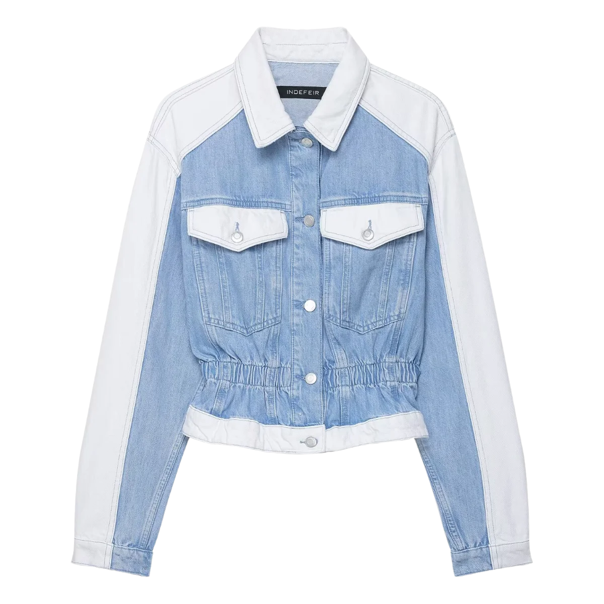 HH – costume en Denim Vintage pour femme, manteau à revers à manches longues et simple boutonnage + jean taille haute à jambes larges, ensemble de mode de rue, automne 2024