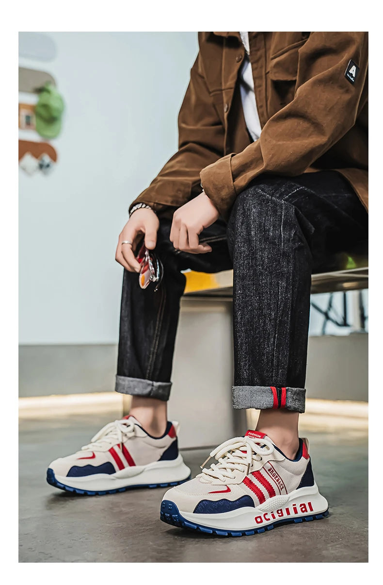 Chaussures décontractées confortables et polyvalentes pour hommes, marque tendance, avec semelles souples, antidérapantes et résistantes à l'usure, Zapatos Hombre