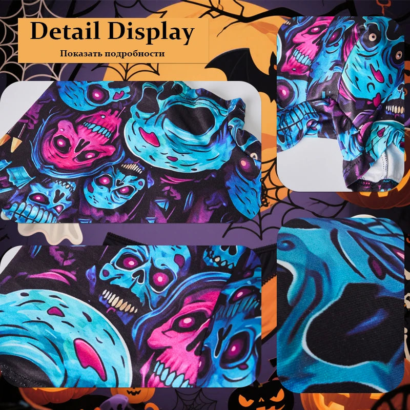 FARDLY 3 pièces cadeau d'Halloween pour hommes Boxer pour hommes sous-vêtements doux et respirants caleçons extensibles confortables