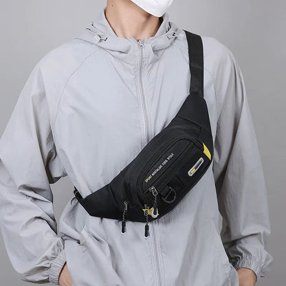 Sac de taille de Fitness de grande capacité pour hommes, Portable, Anti-vol, Ultra fin, petit sac de poitrine, sport, loisirs de plein air, course à pied