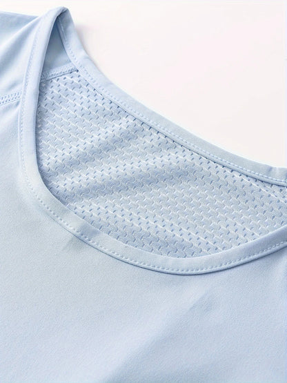 T-shirt de sport pour femmes, respirant, sexy, beauté du dos, vêtements de fitness, séchage rapide, entraînement de course, haut de yoga à manches courtes, été