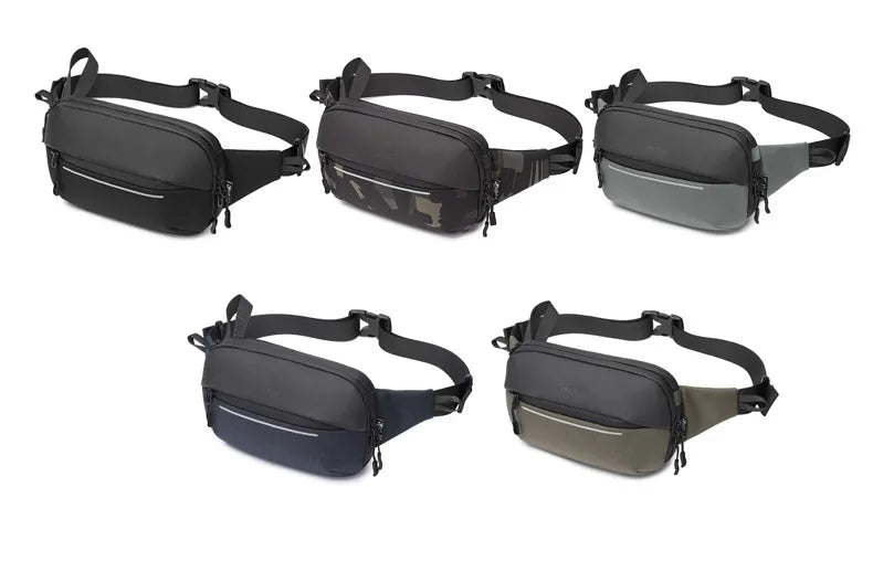 Sac à Bandoulière Multifonction Extensible et Étanche pour Homme, Sacoche de Poitrine, Voyage