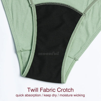 Sous-vêtements menstruels en coton, culotte menstruelle, taille haute, sous-vêtements absorbants pour femmes, sous-vêtements à flux abondant