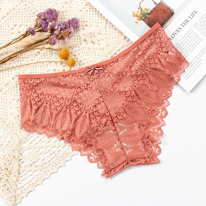 Culotte Sexy pour femmes sous-vêtements taille basse slip en dentelle transparente respirant doux Lingerie femme caleçon Sexy femme culotte