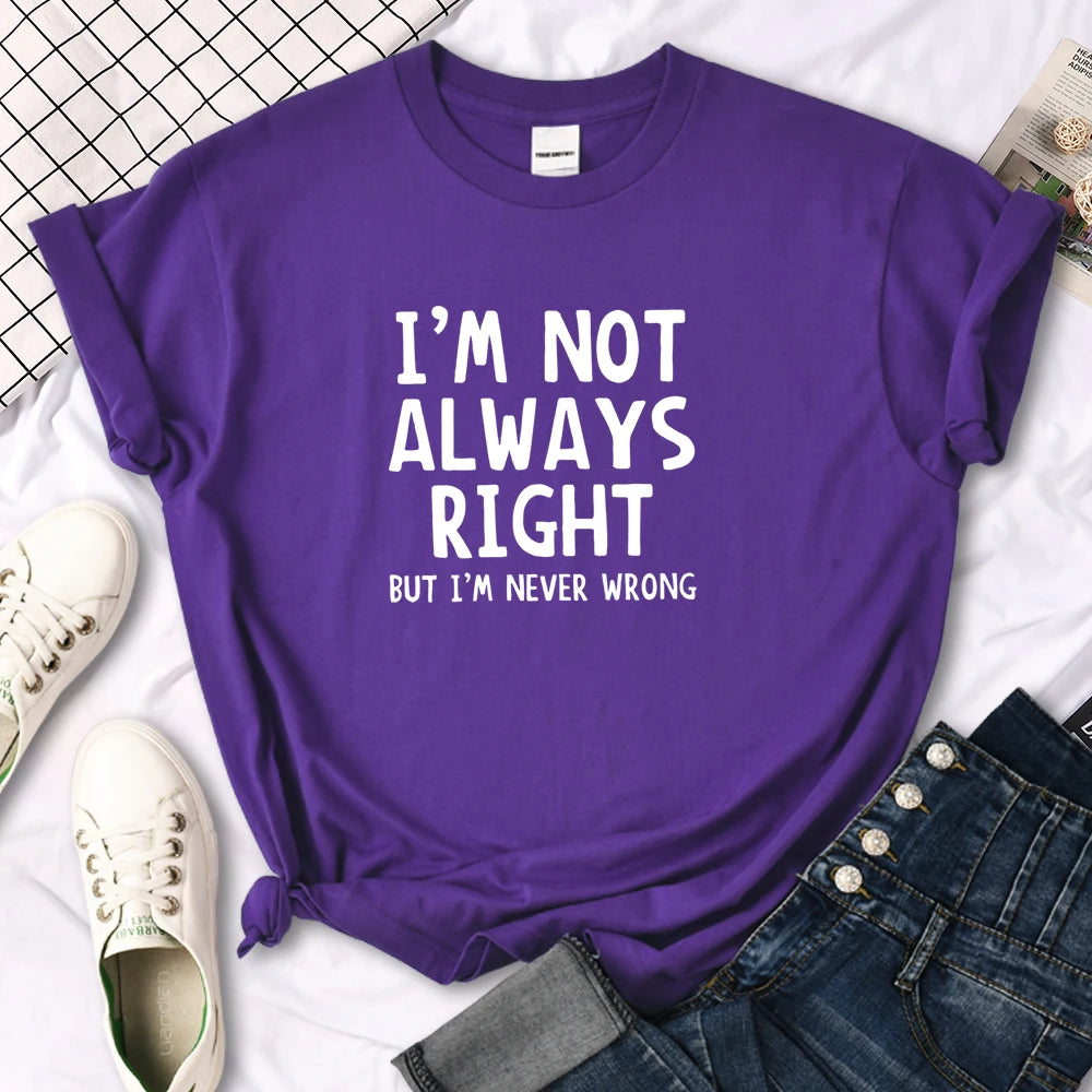 T-shirt col rond femme, estival et décontracté, cool et intéressant avec lettres imprimées