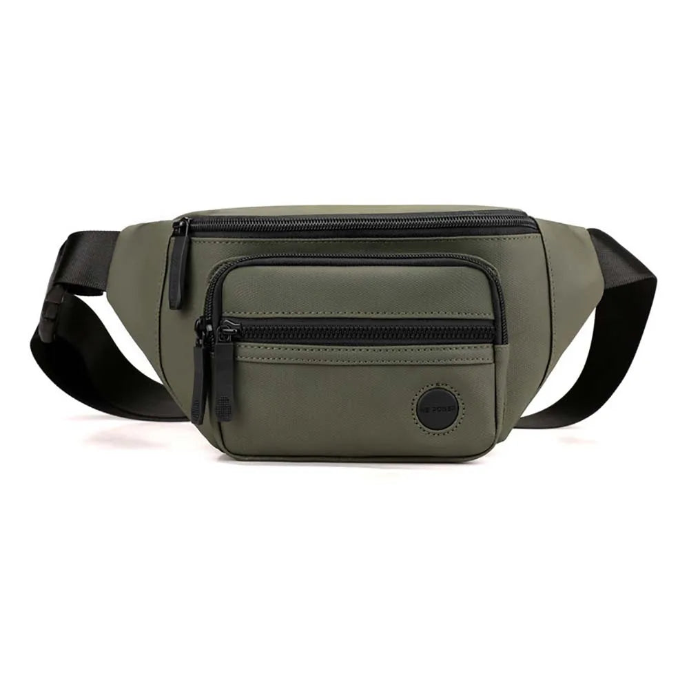 Hommes taille ceinture sac Fanny Pack multi-poches moto cavalier Sports de plein air escalade décontracté en Nylon mâle fronde poitrine Bum hanche sacs