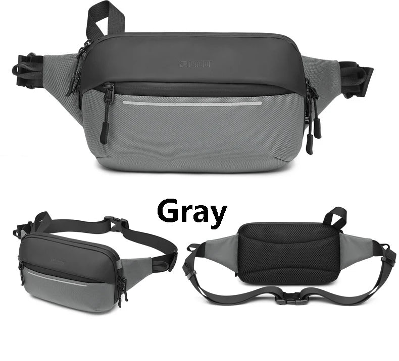 Sac à Bandoulière Multifonction Extensible et Étanche pour Homme, Sacoche de Poitrine, Voyage