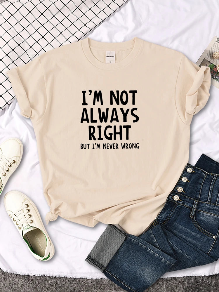 T-shirt col rond femme, estival et décontracté, cool et intéressant avec lettres imprimées