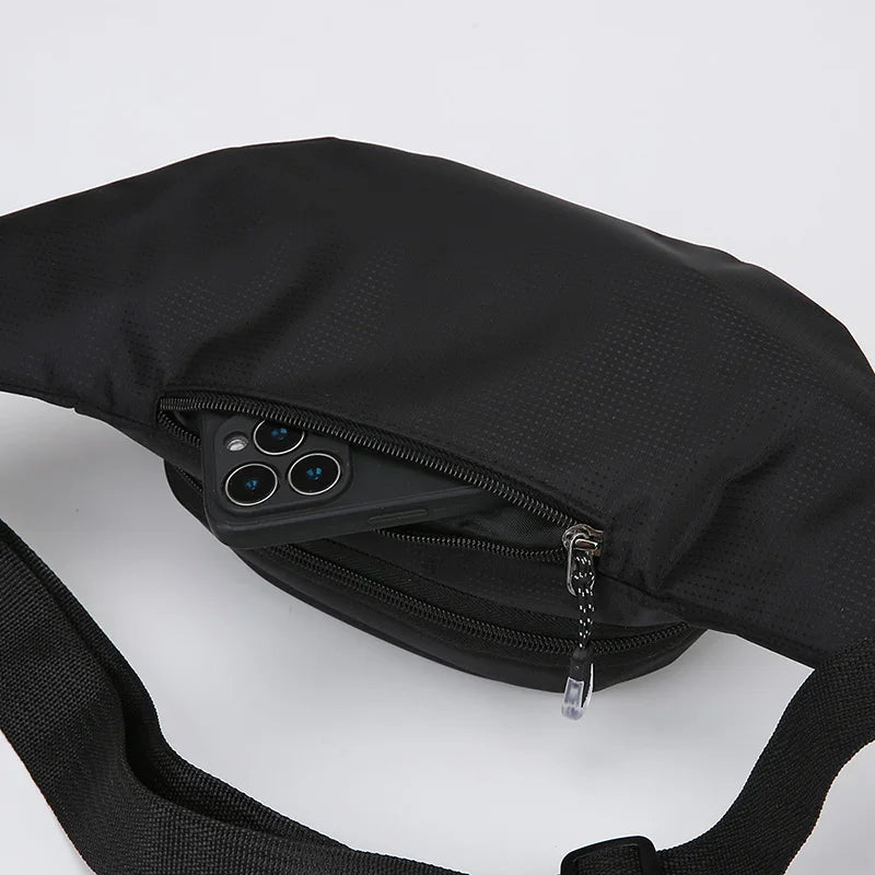 Sac de taille de Fitness de grande capacité pour hommes, Portable, Anti-vol, Ultra fin, petit sac de poitrine, sport, loisirs de plein air, course à pied