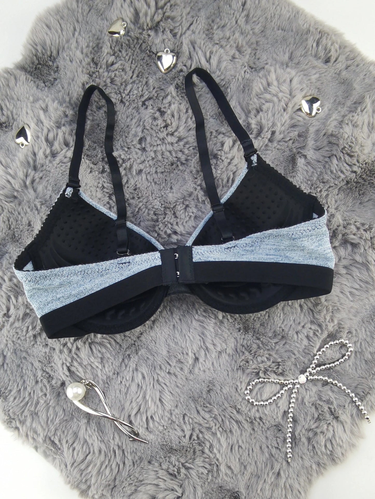 Sous-vêtements Sexy pour femmes avec jantes en acier, bretelles Push Up rassemblées, soutien-gorge réglable, Lingerie tricotée confortable au quotidien