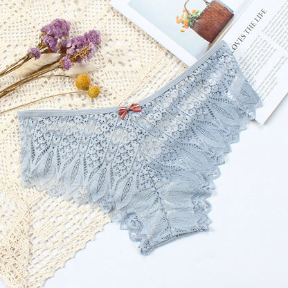 Culotte Sexy pour femmes sous-vêtements taille basse slip en dentelle transparente respirant doux Lingerie femme caleçon Sexy femme culotte