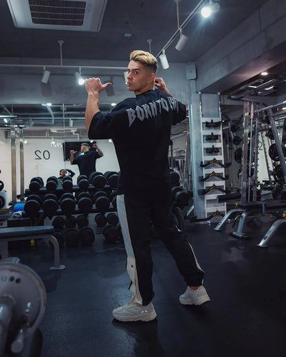 Coupe ample hommes été automne sport T-Shirt Fitness basket-ball à manches courtes élastique haut décontracté en Style coréen grande taille