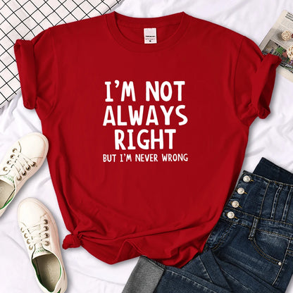 T-shirt col rond femme, estival et décontracté, cool et intéressant avec lettres imprimées