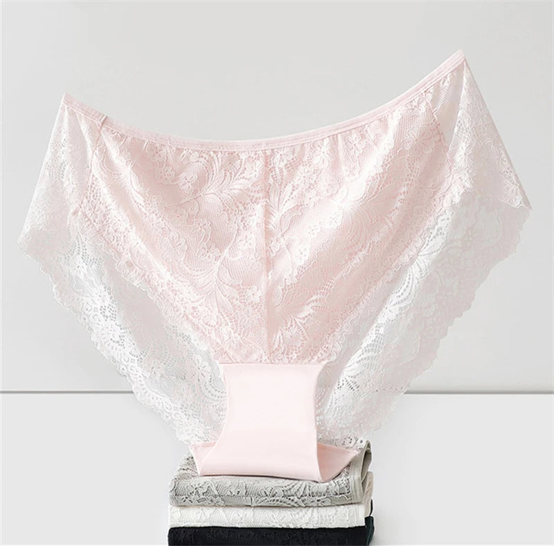 Sous-vêtements femmes coton ropa intérieur femenina surdimensionné lingerie dentelle doux calzones para mujer élégant sans couture sexy culotte nouveau