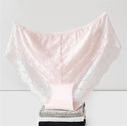 Sous-vêtements femmes coton ropa intérieur femenina surdimensionné lingerie dentelle doux calzones para mujer élégant sans couture sexy culotte nouveau