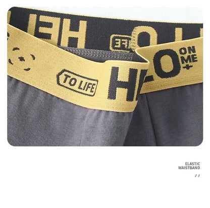 Boxer Confortable en Coton pour Homme, Sous-Vêtement Doux et Respirant