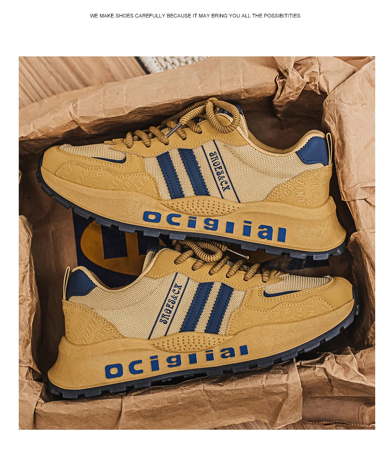 Chaussures décontractées confortables et polyvalentes pour hommes, marque tendance, avec semelles souples, antidérapantes et résistantes à l'usure, Zapatos Hombre