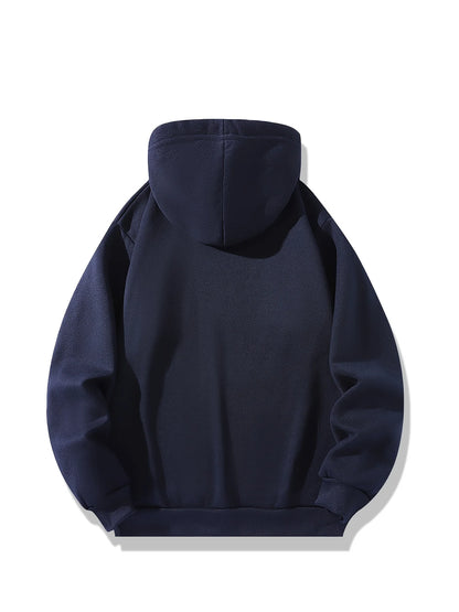 Ensemble sweat-shirt à capuche + pantalon de survêtement pour hommes, mode décontractée, chaud, motif MILANO ITALIA imprimé, ample, peluche épaisse, automne et hiver