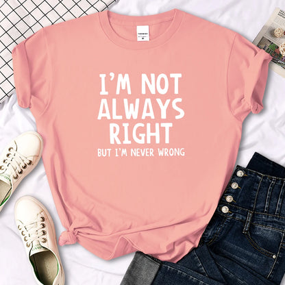 T-shirt col rond femme, estival et décontracté, cool et intéressant avec lettres imprimées