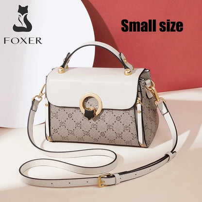 FOXER sac à bandoulière femme Vintage Signature sac fourre-tout 2025 luxe mode femme sac à main sac à bandoulière