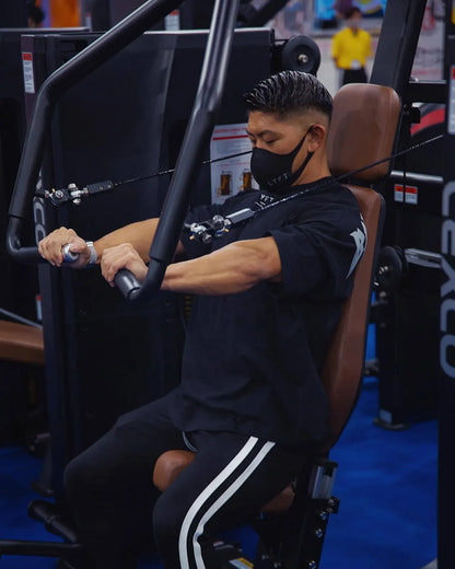 Coupe ample hommes été automne sport T-Shirt Fitness basket-ball à manches courtes élastique haut décontracté en Style coréen grande taille