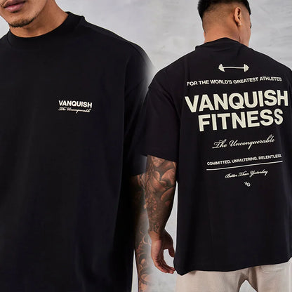 Grandes manches courtes hommes T-shirts été nouveau sport loisirs coton col rond mode vêtements salle de sport chemises de course homme