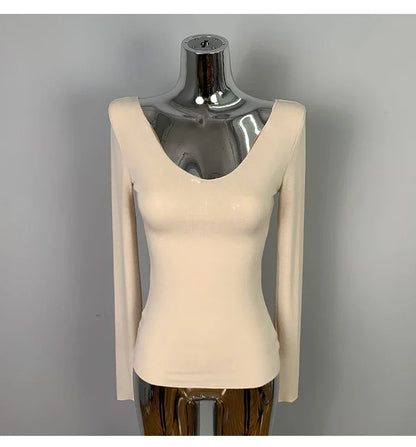 T-Shirt femmes basique décontracté 2025 été T-Shirt col rond Femme vêtements Sexy poitrine basse voir à travers doux mince hauts T-Shirt Femme