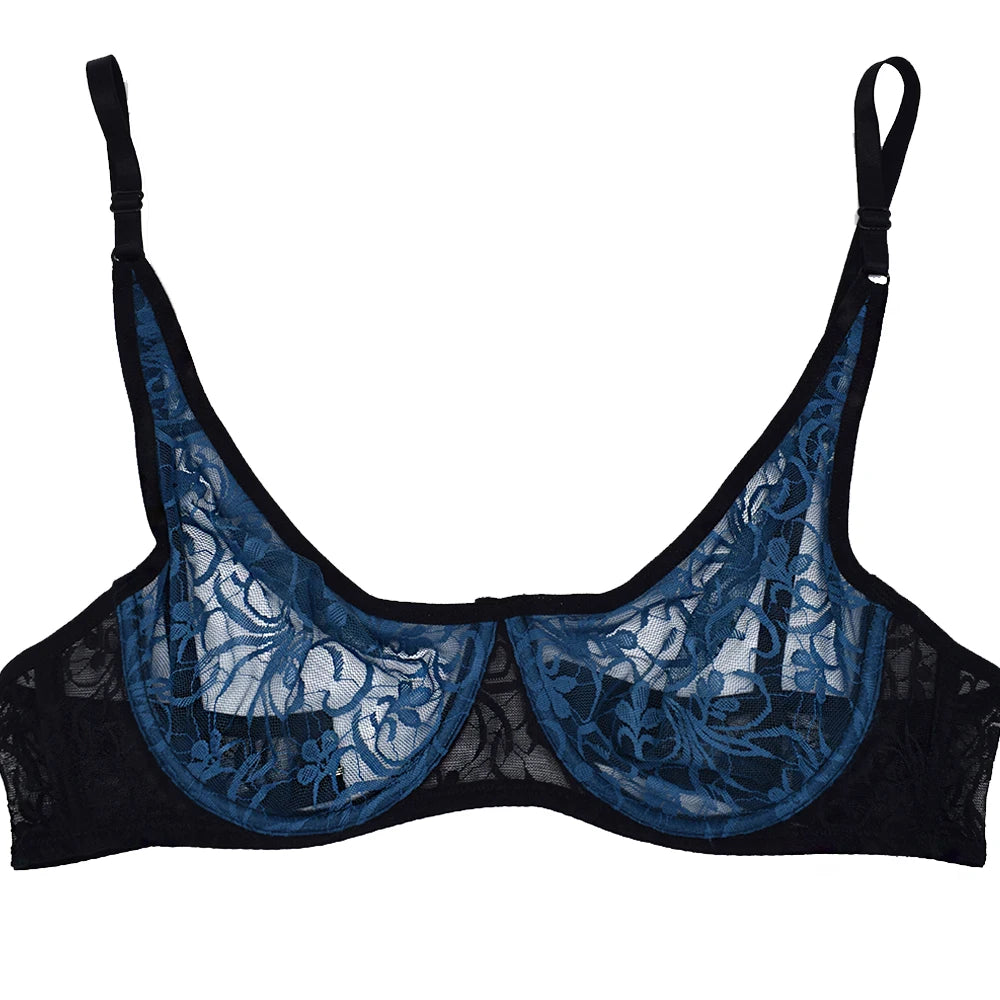 Sous-vêtements pour femmes dentelle soutiens-gorge à armatures BH évider broderie élégant décontracté Sexy Lingerie hauts grande taille brassière