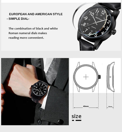 MAOYUAN 2025 nouveau haut montre pour hommes calendrier sport loisirs mode Style marron noir cuir étanche montre à Quartz