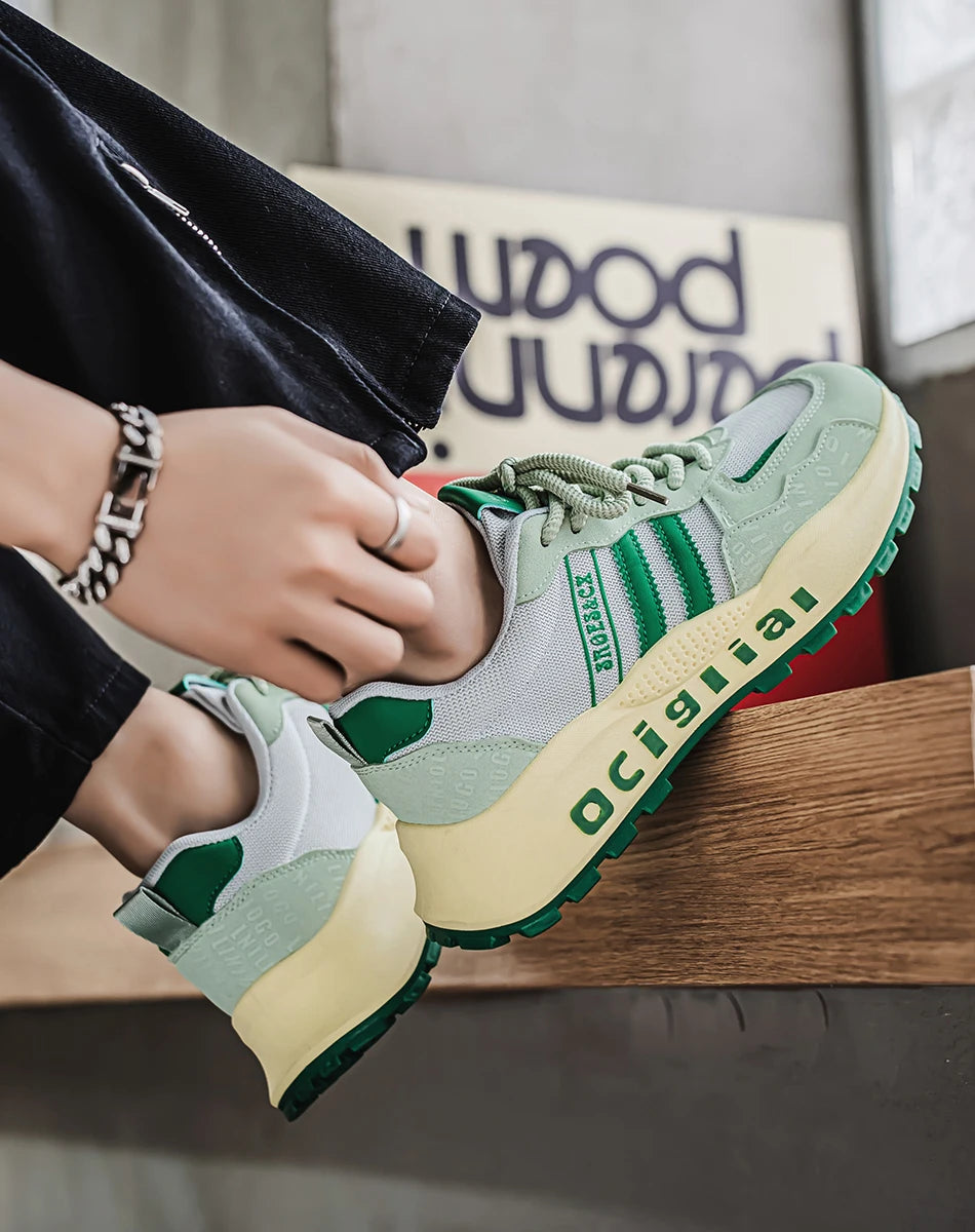 Chaussures décontractées confortables et polyvalentes pour hommes, marque tendance, avec semelles souples, antidérapantes et résistantes à l'usure, Zapatos Hombre