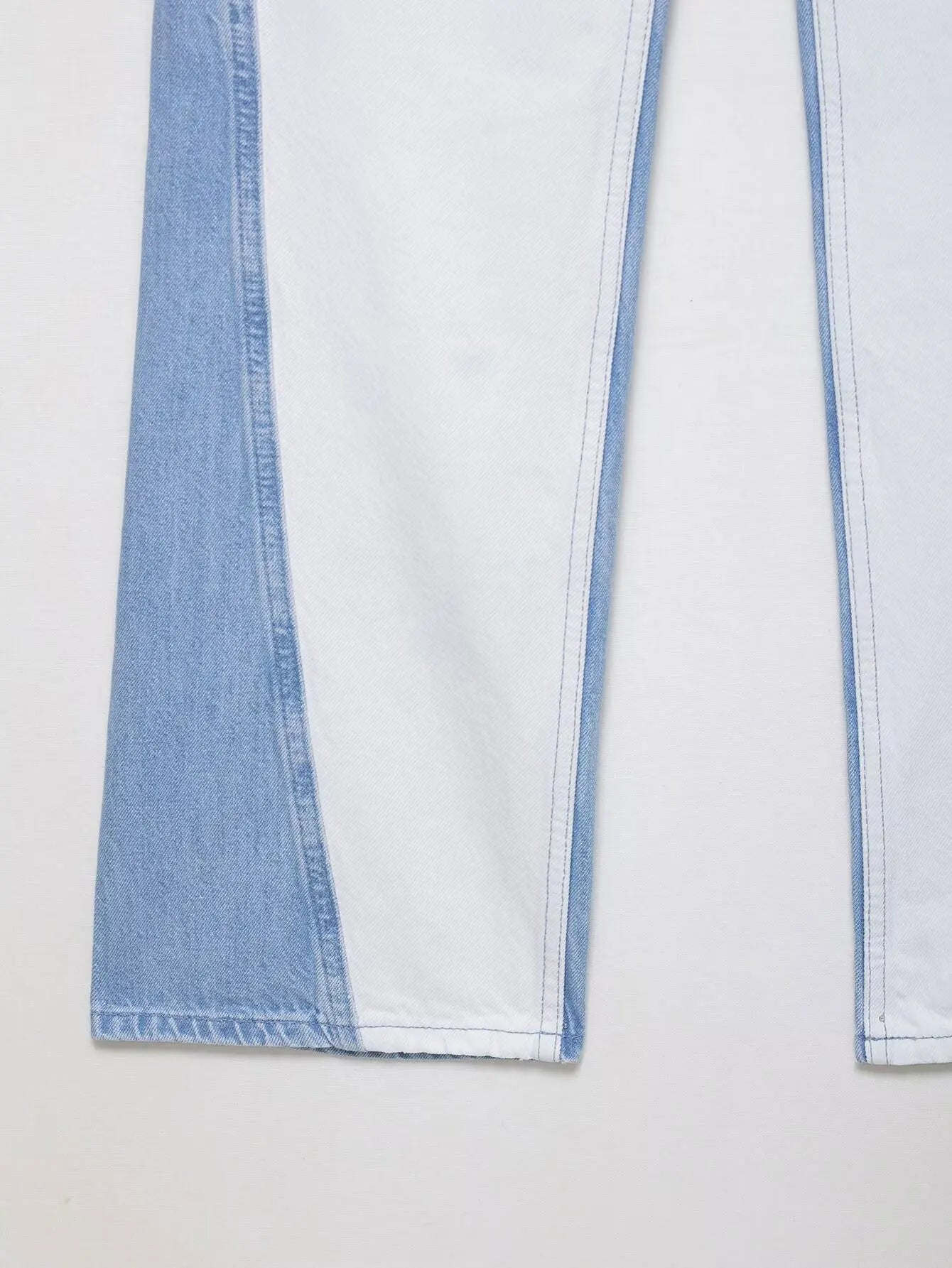 HH – costume en Denim Vintage pour femme, manteau à revers à manches longues et simple boutonnage + jean taille haute à jambes larges, ensemble de mode de rue, automne 2024