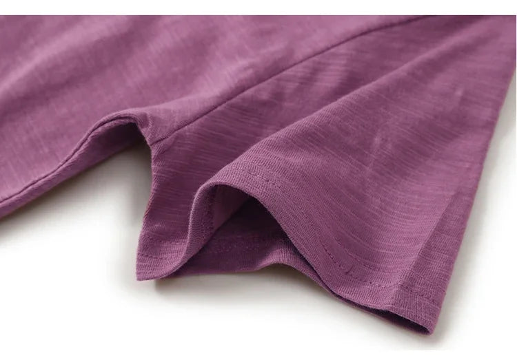 T-Shirt pour femmes 2025 été hauts basique solide coton T-Shirt décontracté Femme vêtements col en v t-shirts à manches courtes T-Shirt Femme