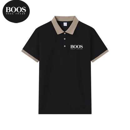 Polo d'été à manches courtes pour hommes, LOGO brodé, grande taille, T-shirt d'affaires en Nylon fin, respirant, de haute qualité