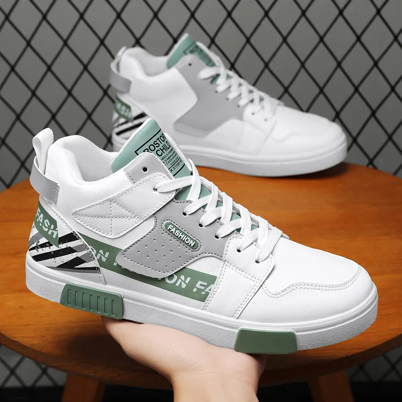 Chaussures de skate pour hommes 46 baskets montantes décontractées chaussures de rue respirantes chaussures plates noires chaussures de marche Chaussure Homme